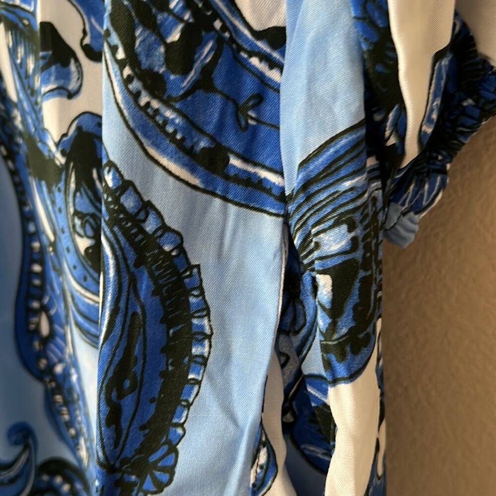 NWT Milano Italy %100 Viscose Tiered Dress Size 8 - Picture 4 of 8